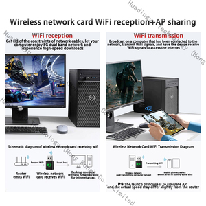 900m trình điều khiển miễn phí USB Card mạng không dây wifi6 máy tính xách tay Máy tính để bàn 5g <span class=keywords><strong>Receiver</strong></span> Transmitter Linux - Product Image 4