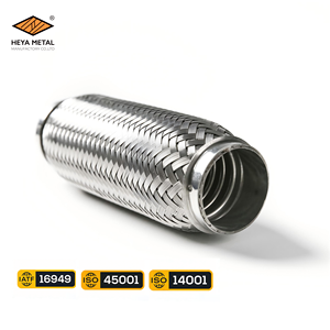 <span class=keywords><strong>Prix</strong></span> d'usine, ventes chaudes, HEYA 50*230MM, acier inoxydable 201, <span class=keywords><strong>soufflet</strong></span> extérieur tressé pour tuyau flexible d'échappement, utilisation automobile - Product Image 1