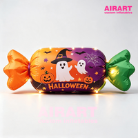 Bonbons gonflables géants publicitaires pour Halloween, jouets gonflables pour la décoration de portes et de festivals, ballons bonbons gonflables pour idées de fêtes