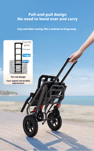 Último diseño Material de aluminio Neumático sólido Plegable Manual portátil Silla de ruedas ligera - Product Image 4