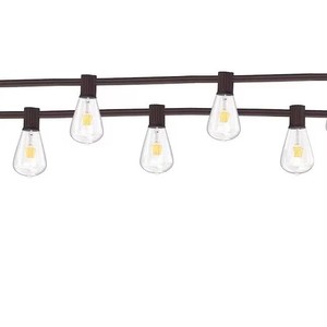 33ft Brown Outdoor String <b>Light</b> 30 Edison <b>Bulbs</b> Plug-In Waterproof Energy Saving Garden Patio Decor Lamp Ceiling <b>light</b> - Product Image 3