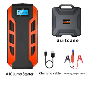 Boîte de démarrage de batterie de voiture 12V Lithium <span class=keywords><strong>10000mAh</strong></span>, booster de batterie de voiture, bloc d'alimentation portable, chargeur et câbles de démarrage - Product Image 6