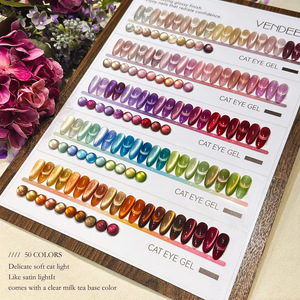 Hersteller OEM/ODM 50-Farben Cat Eye LED UV-Gel-Nagellack, Ungiftig, Langanhaltend, Glitzernd, TPO-Frei, 15ml Cat Eye für den Salongebrauch - Product Image 3