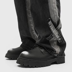 รองเท้าหนังหัวมนสีดำแบบสวมใส่สบายสไตล์วินเทจ พื้นหนา กันลื่น เหมาะกับทุกโอกาส รุ่นฮิตประจำปี 2026 - Product Image 4