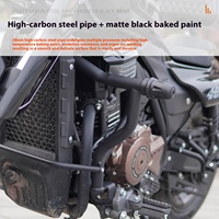 Pare-chocs, dossier rabattable, sacs latéraux en cuir et toile, porte-bagages anti-chute pour moto, accessoire pour Cyclone AQS401