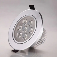 Spot LED rond encastré en aluminium pour plafond, mini lampe encastrée moderne pour intérieur