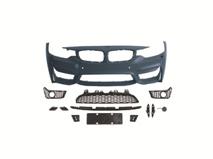Hot Performance Upgrade Exhaust Pipe Spoiler Front and Rear Car Bumpers Body Kit for BMW 4 Series F32/33/36/M4 - Product Image 1