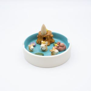 Vente en gros de décoration de bureau cendrier à cigares 3d mignon nouveau design brûleur d'encens à dégorgement cendrier cochon d'Inde en céramique personnalisé - Product Image 3