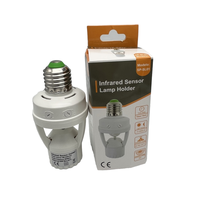 Sensor de movimiento infrarrojo de SP-SL01, interruptor de soporte de lámpara E27, bombillas Led automáticas, Control de luz, soporte de Sensor