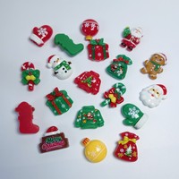 Décorations de Noël personnalisées en résine à dos plat en gros, Adorables décorations artisanales de vacances pour accessoires de bricolage