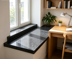 G684 Seuil <span class=keywords><strong>de</strong></span> <span class=keywords><strong>fenêtre</strong></span> extérieur en granit et pierre <span class=keywords><strong>de</strong></span> marbre Black Pearl - Product Image 5