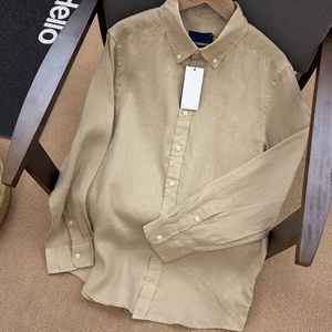 Ral 2026 Luxury Casual Designer Style <b>Yellow</b> Loose-Fitting Sporty Business-Style Spring Long-Sleeved <b>Shirt</b>-<b>For</b> <b>Men</b> ODM 100% - Product Image 5