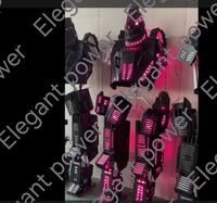 Combinaison de robot marcheur à LED costume de robot à LED pour adultes vêtements de scène costume lumineux pour vêtements de performance de danse
