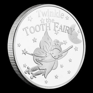 Funda protectora de técnica chapada en monedas coleccionable de Hada de los dientes de fantasía, regalo incluido para exhibir o presentar a los niños - Product Image 3