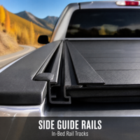Couverture de benne de camion enroulable rigide en aluminium anti-pincement manuelle pour GMC Sierra 1500 6FT OEM ODM
