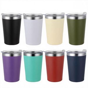 Vaso Térmico Portátil de Acero Inoxidable de 12oz con Aislamiento al Vacío para Coche, Mini Taza de Café con Popote, Regalo, Aislamiento Térmico de 6-12 Horas - Product Image 1