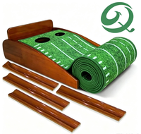 Tapis d'entraînement de golf exclusif transfrontalier pour putting, en fibre de polyester, pour entraînement intérieur, ensemble d'accessoires de fairway TG05*3