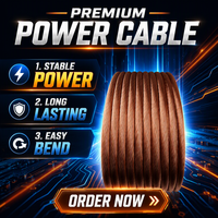 سلك أرضي نحاسي مغلف بالفولاذ من كونبباور مقاس 8 AWG/12، مجدول، بقدرة 600 فولت، مناسب للأنظمة الكهربائية تحت الأرض