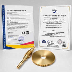 Set Riduttore a <span class=keywords><strong>Vite</strong></span> <span class=keywords><strong>Senza</strong></span> <span class=keywords><strong>Fine</strong></span> in Ottone Modulo 0.4 Rapporto 1:120, con Superficie Dentata Temprata, Monofase, per Telescopio - Product Image 5