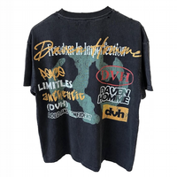 Personnalisé Créer Hip Hop Streetwear DTG Imprimer Graphique Distressed Rhinestone T shirt Pour Hommes T-shirt surdimensionné en coton lourd