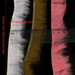 Tira de piel de conejo de corte cruzado, tiras Zonker de pelo de liebre, Material de atado de moscas, serpentinas, plantillas de Cabeza de Acero, plantillas de espasmos Coho - Product Image 6