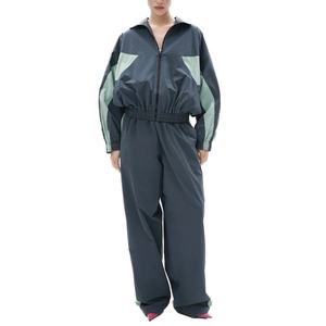 Manufacturer Wholesale Custom Casual <b>Tracksuit</b> With Side Stripes 100% Waterproof Nylon <b>Women</b>' <b>s</b> <b>Tracksuit</b> - Product Image 1