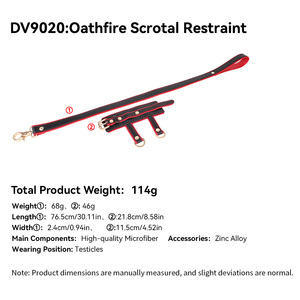 DV9020 Juguete sexual BDSM <span class=keywords><strong>de</strong></span> sujeción escrotal, extensor <span class=keywords><strong>de</strong></span> pene, juguete sexual masculino, estirador <span class=keywords><strong>de</strong></span> pene <span class=keywords><strong>de</strong></span> cuero con cadena, juego sexual <span class=keywords><strong>de</strong></span> <span class=keywords><strong>castigo</strong></span> escrotal - Product Image 6