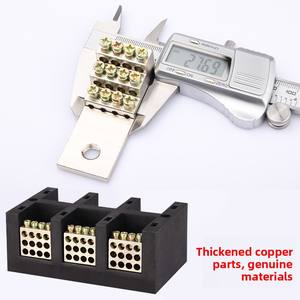 Bloc de bornes FJ6/JHT multi-entrées/multi-sorties à courant élevé avec contacts en bronze phosphoreux pour boîtier de jonction/distribution/mesure haute puissance - Product Image 4