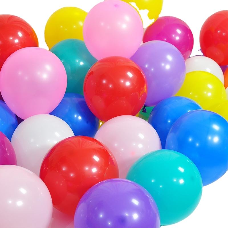 Wholesale 10 Inch 100pcs a Pack Latex Helium Round Balloons for Birthday Decoration