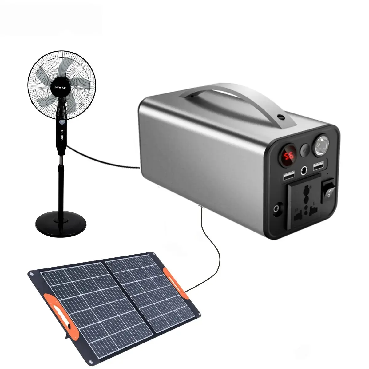 Wholesale Dropshipping 180W Portable Solar PowerStation 220V 110V Lifepo4 Power Station Emergency Outdoor Home Mobile Power