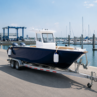 Vente directe d'usine, nouveau bateau de pêche en aluminium FB-270, console centrale, bateau de pêche sportive haut de gamme, 28 pieds, bateau de pêche en haute mer