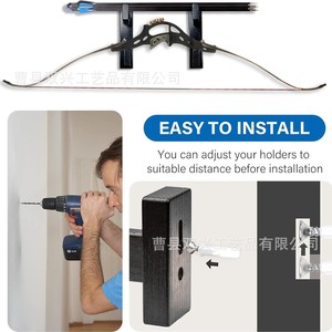 <b>Wall</b> <b>Mounted</b> Bow And Arrow Storage Rack Wooden Display <b>Shelf</b> For Archery Equipment Multifunctional Home Use - Product Image 5