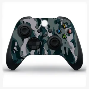 Pegatina de piel de vinilo de camuflaje para Xbox Series S X Game Controller Sticker Cover Película protectora de piel