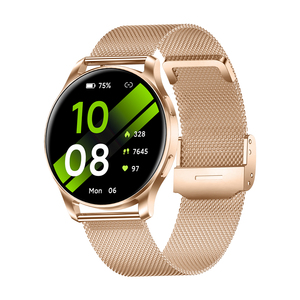 Montre connectée TKYUAN avec écran AMOLED de 1,32 pouce, suivi de la forme physique, analyse de la santé, suivi du cycle menstruel, montre connectée pour femmes - Product Image 3