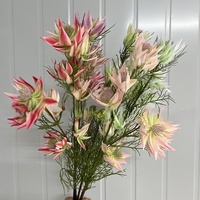 Fleurs artificielles sud-africaines Blush Bridal, bouquet de lotus des neiges, accessoires de photographie de mariage, décoration d'intérieur, arrangement fait main