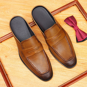 Zapatos Formales de Trabajo para Hombre, de Piel Genuina, Estilo Europeo, Clásicos, Ajustados, para Boda, Otoño - Product Image 1