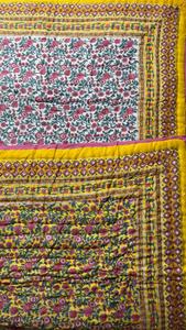 Couverture Kantha de luxe de qualité supérieure, motif Jaipuri, couverture en coton imprimée à la main, motif ethnique imprimé à la main, pour la décoration d'hôtel - Product Image 4