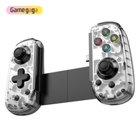 Game gaga D6 Mini Pengontrol Game Transparan Elastis Tanpa Latensi Pemicu Cepat Gamepad Mobile untuk Smartphone Android