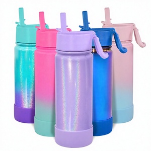 <span class=keywords><strong>CHILLOUT</strong></span> LIFE Gourde isotherme en acier inoxydable pour enfants de 18 oz, isolée sous vide, anti-fuite, avec autocollants mignons et imperméables - Product Image 3