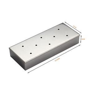 Générateur de fumée pour barbecue en acier inoxydable, à <span class=keywords><strong>granulés</strong></span> de <span class=keywords><strong>bois</strong></span> et charbon de <span class=keywords><strong>bois</strong></span>, avec boîte à copeaux de <span class=keywords><strong>bois</strong></span> pour poisson, bœuf et viande - Product Image 2