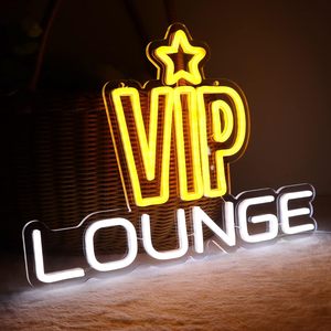 Enseignes néon LED VIP Lounge, à intensité variable, alimentées par USB, lumière d'ambiance, décoration de vitrine, lumière indicatrice de rue, personnalisables - Product Image 2