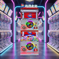 Machine Gacha double couche, machine à cadeaux commerciale, machine d'arcade à boîte mystère à code QR, personnalisable
