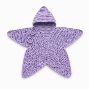 <span class=keywords><strong>Couverture</strong></span> en fil de coton personnalisée à faire soi-même avec motif étoile de mer, avec instructions, <span class=keywords><strong>crochet</strong></span> DIY pour débutantes, cadeau fait main pour femmes, vente en gros - Product Image 5