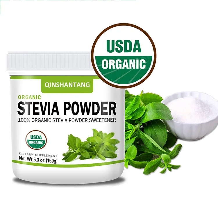 Substituto de açúcar zero calorias para Stevia em pó Fabricantes 100% natural Stevioside 90% orgânico puro extrato de folhas de Stevia em pó