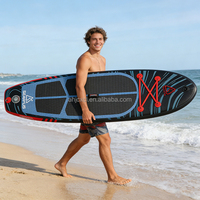 Planche à pagaie gonflable pliable SEAPLUS en EVA/PVC avec système à 3 ailerons, 8,2 kg, sac de transport léger pour océans et lacs