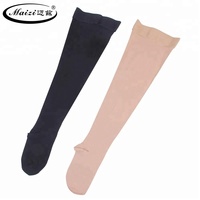 Chaussettes de compression montantes unisexe à bout fermé, personnalisées, 23-32 mmHg, en nylon et élasthanne, pour été et hiver, antibactériennes et respirantes