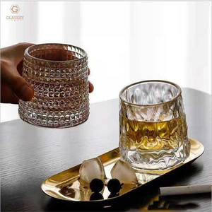 150ml Rocking Old Fashioned Rocks Glasses Verres à whisky rotatifs Verres de bar sans plomb de qualité supérieure pour cocktail Bourbon Rum - Product Image 2