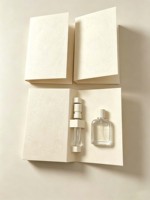 Boîte d'échantillons personnalisée avec logo en relief pour 6 flacons, pour coffret découverte de 2/3/5 parfums ou huiles essentielles, avec insert en mousse et emballage en papier