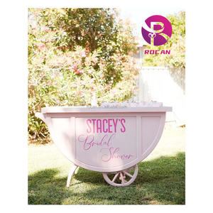 Fournitures de mariage décoration de <span class=keywords><strong>bar</strong></span> à bonbons présentoir de gâteau de bonbons de mariage chariot de Dessert de bonbons blancs pour la décoration de fête - Product Image 4