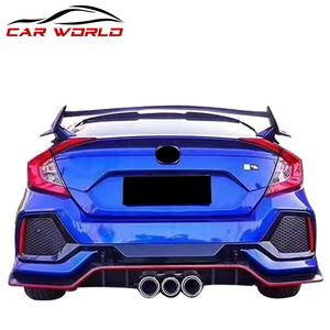 ชุดแต่งรอบคันรถยนต์ฮอนด้า ซีวิค ปี 2016-2020 สไตล์ <span class=keywords><strong>TYPER</strong></span> ใหม่ กันชนหน้า กันชนหลัง สเกิร์ตข้าง ลิ้นหน้า กระจังหน้า ท่อไอเสีย วัสดุ PP - Product Image 6